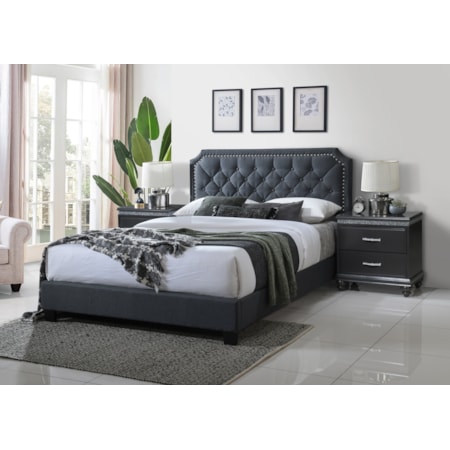 JERI GREY QUEEN BED |