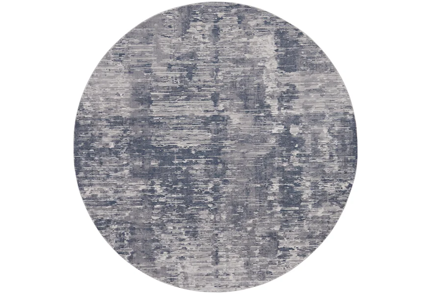 Rustic Textures 7'10" Round  Rug by Nourison at Darvin Furniture