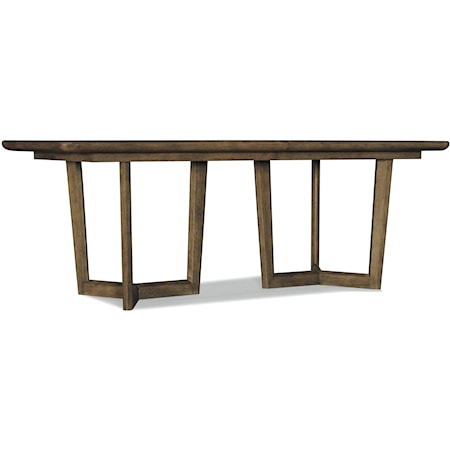 Coastal Rectangular Dining Table with Two 18 Inch Leaves