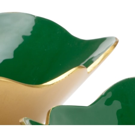 Emerald Enameled Bowls (S3)