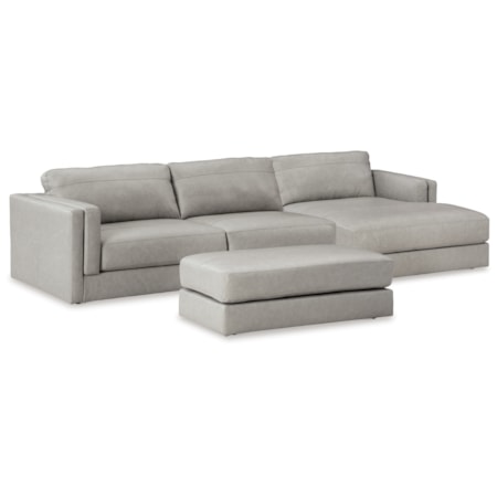 2-Piece Sectional With Chaise And Ottoman