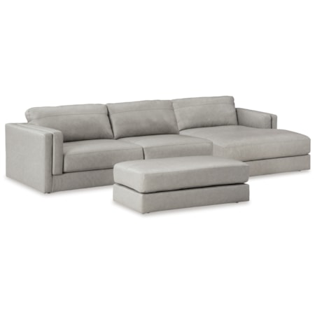 2-Piece Sectional With Chaise And Ottoman