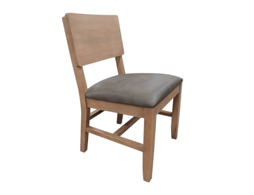 Transitional Upholstered Dining Chair with Open-Back