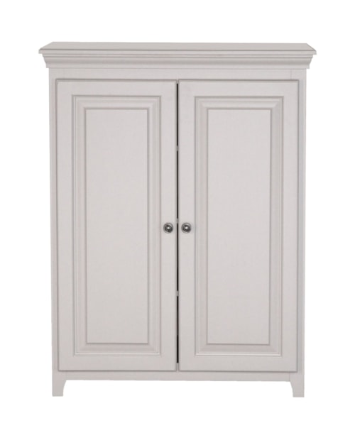 Solid Pine 2 Door Jelly Cabinet with 3 Adjustable Shelves