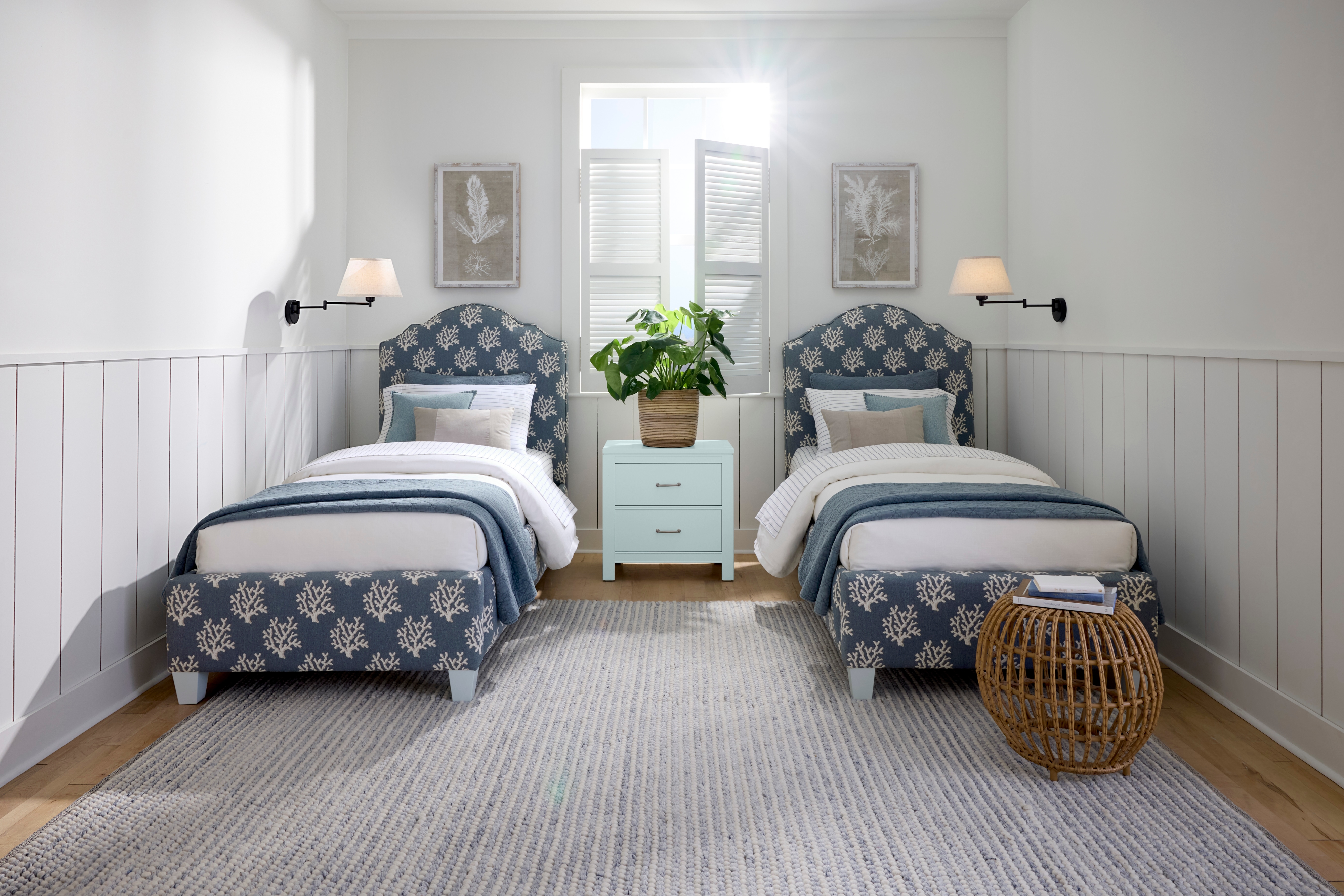 Transitional 2-Drawer Nightstand