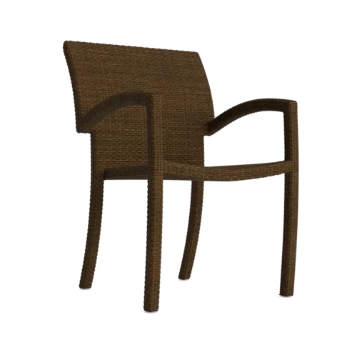Fusion Stacking Wicker Dining Arm Chair