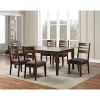 Casual 7-Piece Table and Chair Set