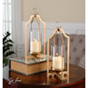 Uttermost Accessories - Candle Holders Lucy Gold Candleholders S/2