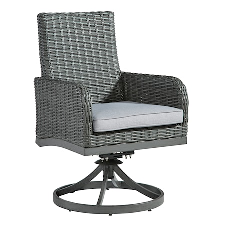 Swivel Chair with Cushion (Set of 2)