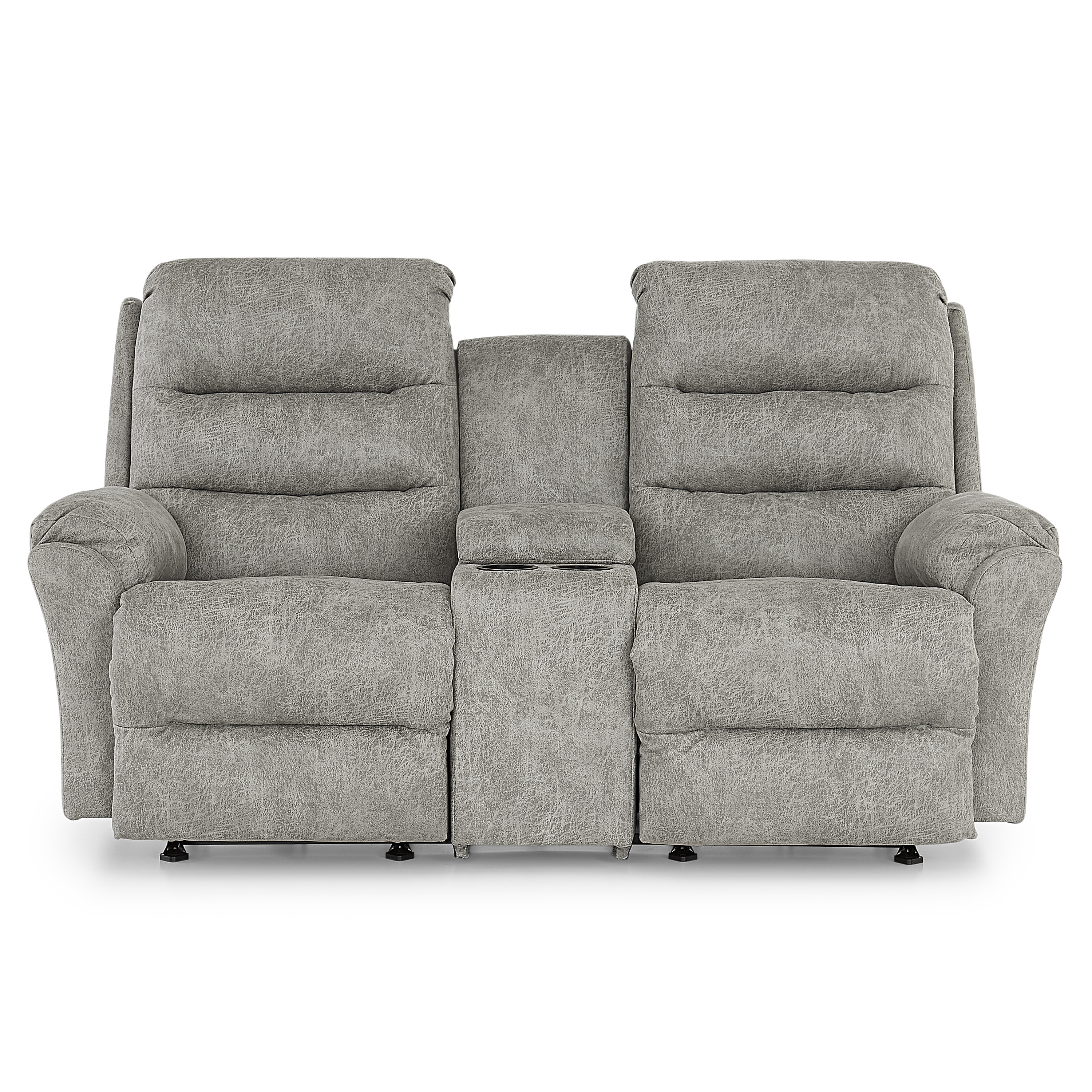 Wall hugger recliner loveseat deals with console