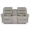 Best Home Furnishings Oren Rocking Reclining Loveseat w/ Console