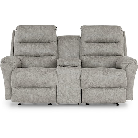 Wall Saver Reclining Loveseat with Storage Console