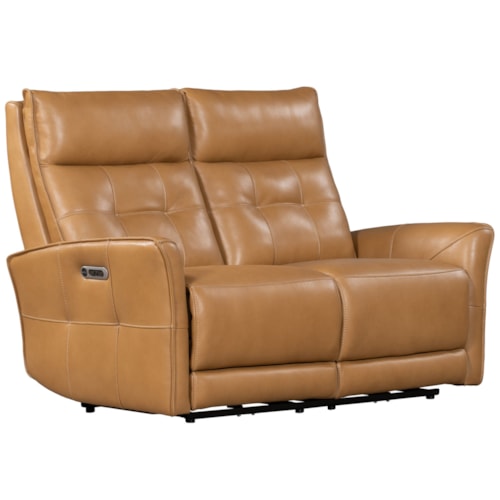 Mid-Century Modern Cordless Zero Gravity Power Reclining Loveseat with Power Headrests