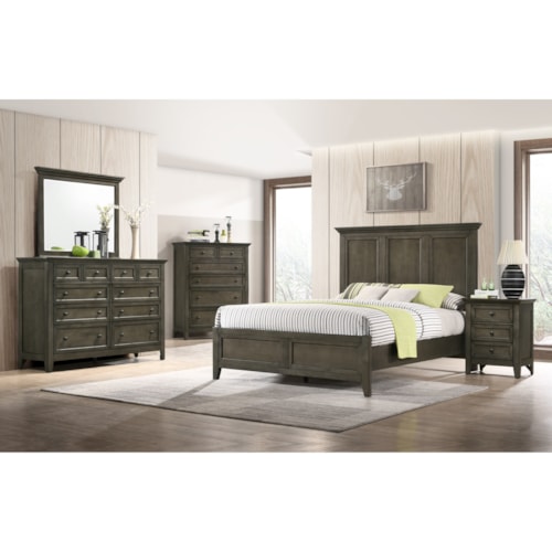 Transitional 5-Piece King Bedroom Set