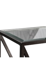 Liberty Furniture Arista Contemporary End Table with Glass Top