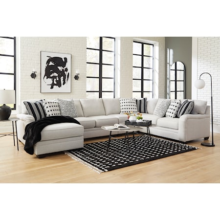 5-Piece Sectional with Chaise