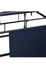 Liberty Furniture Vintage Series Industrial King Metal Headboard with Turned Spindles