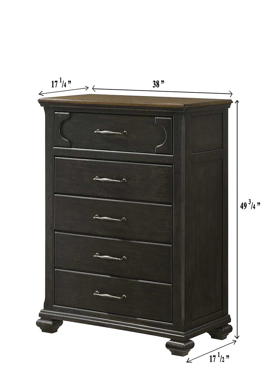 Crown Mark Hamilton King 5-Piece Bedroom Set