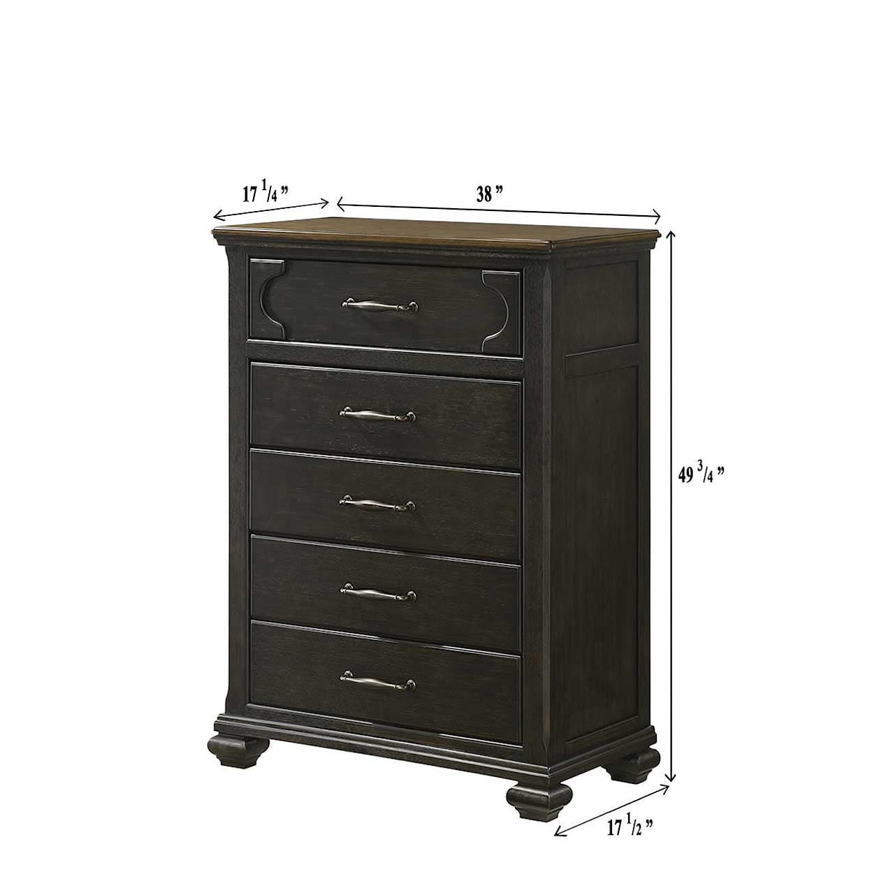 Crown Mark HAMILTON King 5-Piece Bedroom Set