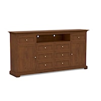 Transitional 83" Wide Customizable Extra Tall TV Cabinet