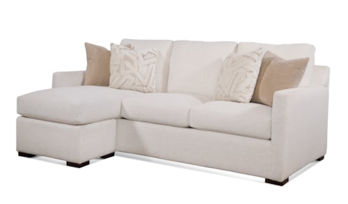 Transitional Estate Sofa with Chaise Ottoman