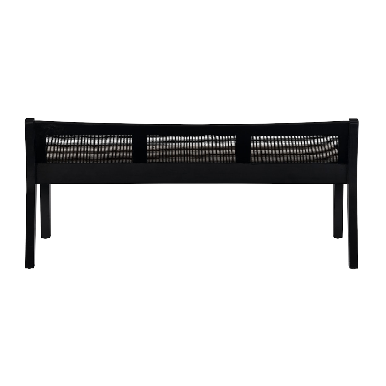 Powell Bauer Upholstered Cane Bench