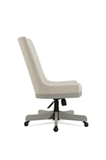 Riverside Furniture Osborne Modern Farmhouse Upholstered Adjustable Desk Chair