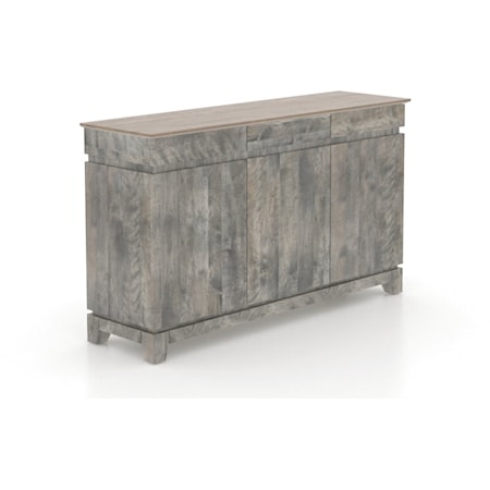 Transitional Customizable Credenza with 3 Doors