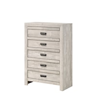 Valor Rustic 5-Drawer Bedroom Chest