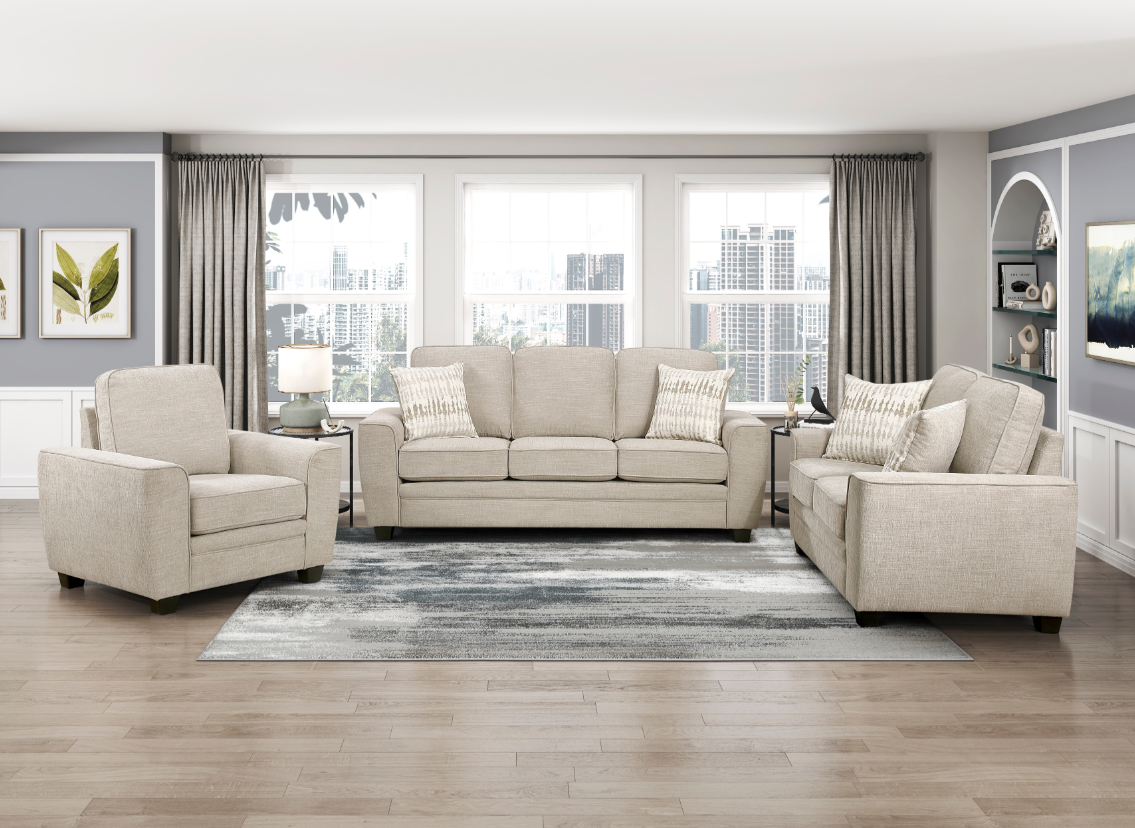 Homelegance Zander Sofa with Throw Pillows