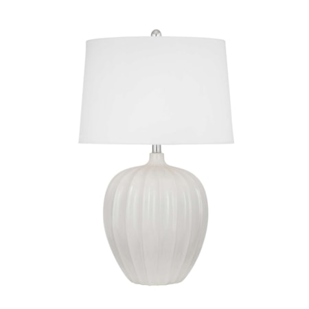 Lotus White Table Lamp