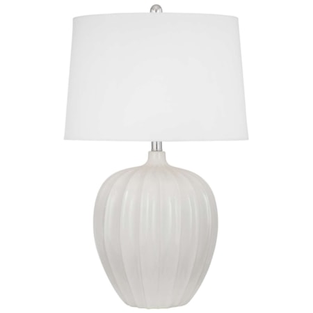 Lotus White Table Lamp