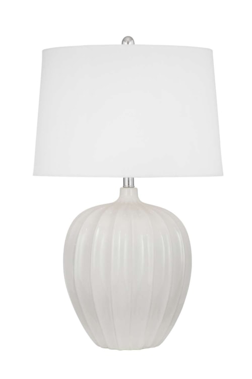 Lotus White Table Lamp