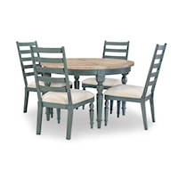 Relaxed Vintage 5-Piece Dining Set