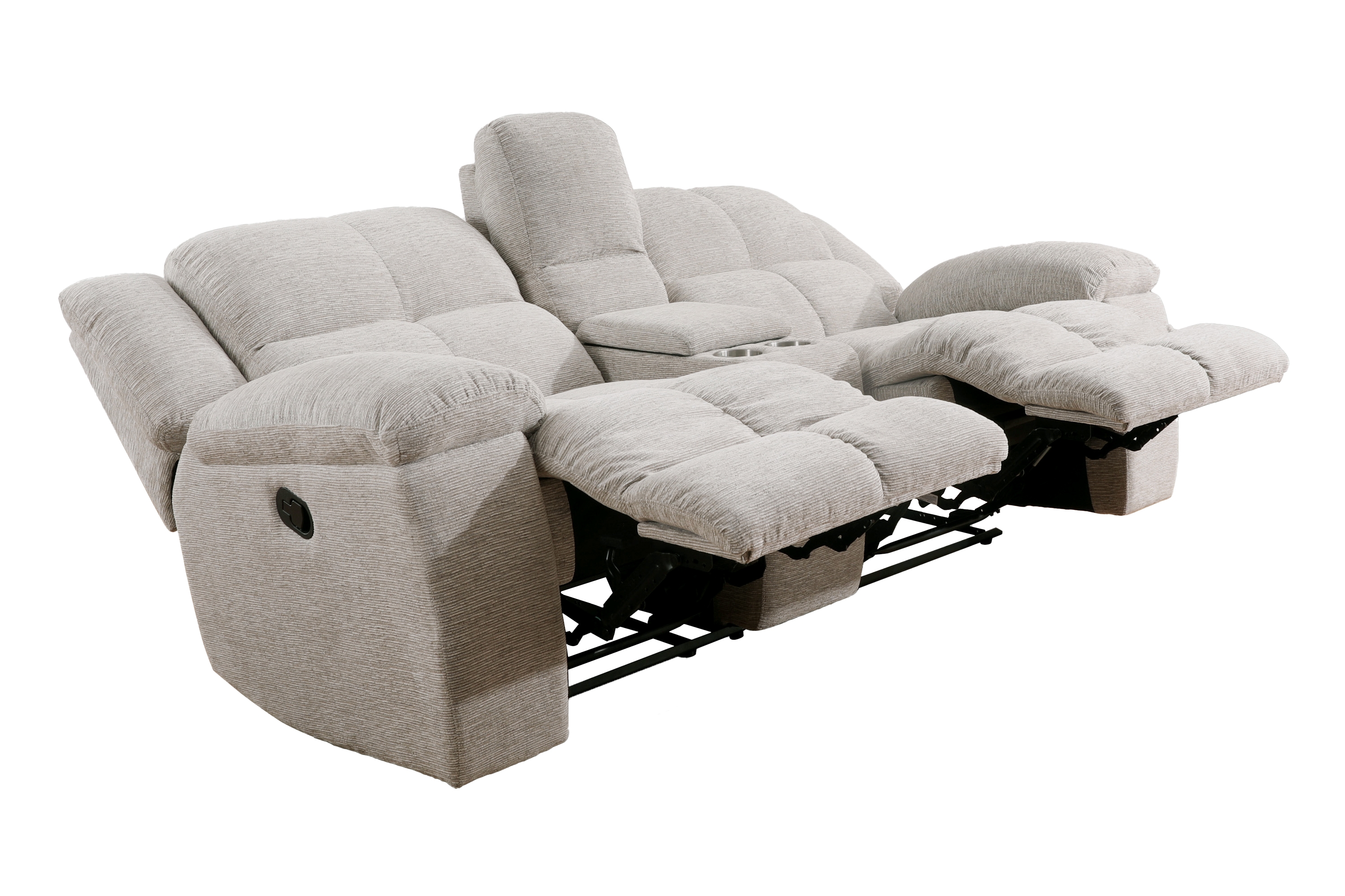 Manual Reclining Console Loveseat