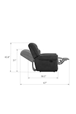 Emerald Baldwin Traditional Gliding Recliner