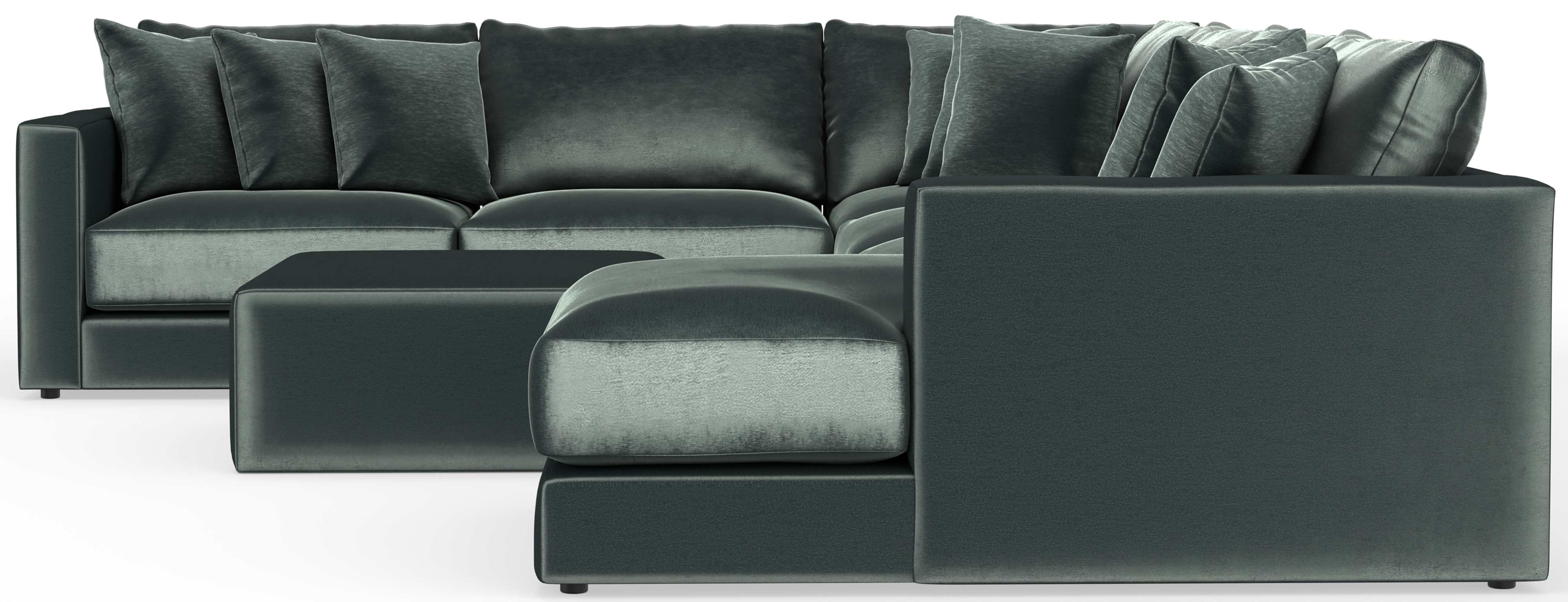 5-Piece Sectional Sofa with Cocktail Ottoman