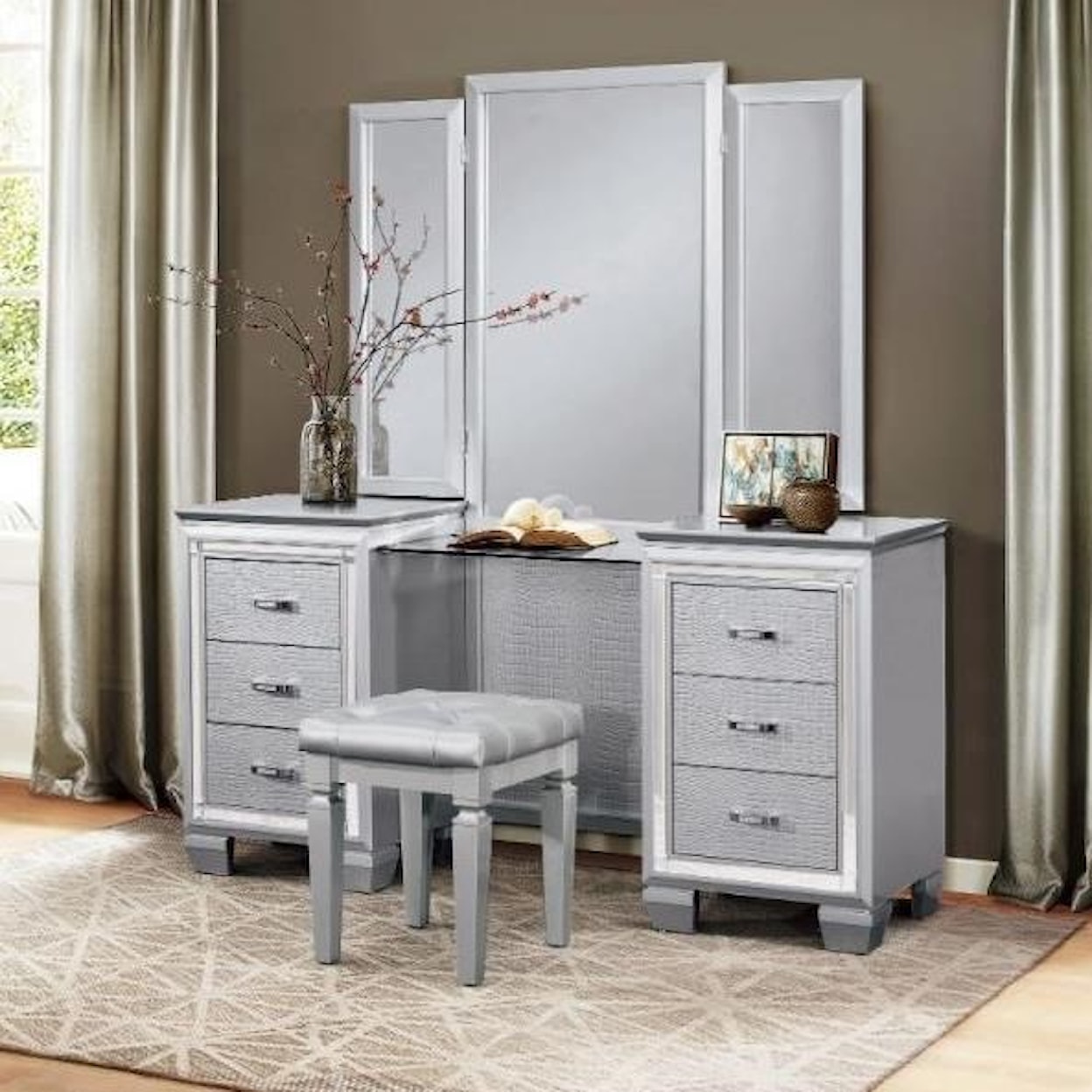 Homelegance Allura Vanity Dresser