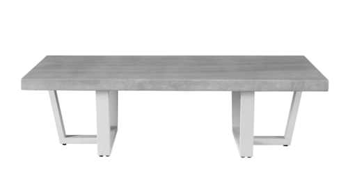 Coastal Outdoor Rectangular Cocktail Table