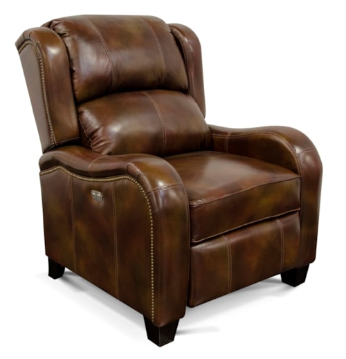 Traditional Power Recliner with Power Headrest and Lumbar