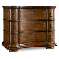 Traditional 3-Drawer Bachelor's Chest with Felt-Lined Top Drawer
