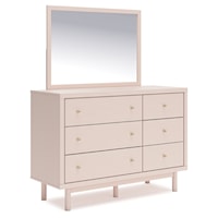 Asymmetrical Dresser And Mirror
