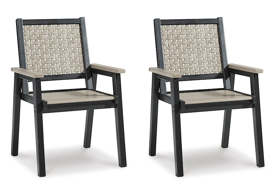 Mount Valley Outdoor Dining Chair (Set of 2) by Signature Design by Ashley at VanDrie Home Furnishings