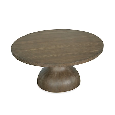 Wood Round Cocktail Table Base SU