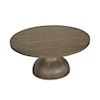 Magnussen Home Bosley Occasional Tables Wood Round Cocktail Table Base SU