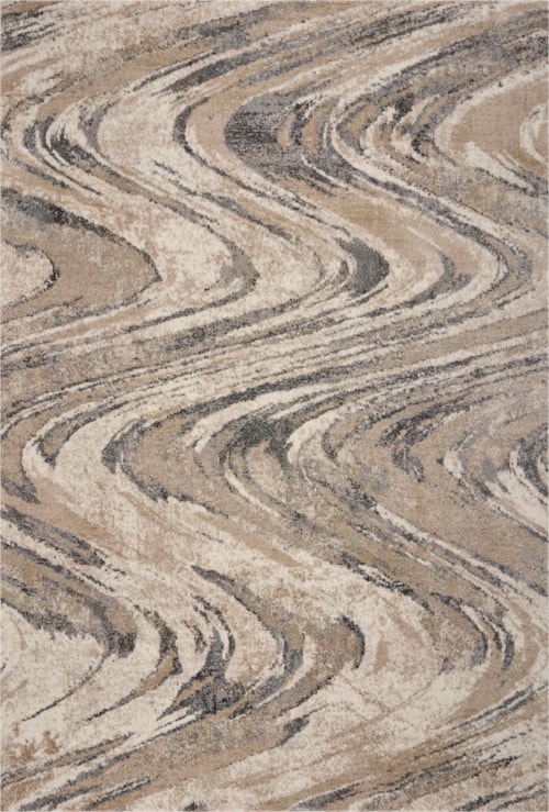7'10" x 9'10" Natural Groove Rug