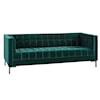 Steve Silver Isaac Green Velvet Sofa