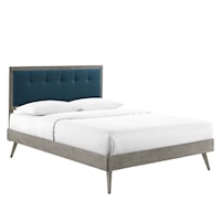Full Platform Bed With Splayed Legs