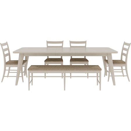 6-Piece Dining Set with Leaf