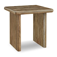 Contemporary Solid Wood End Table